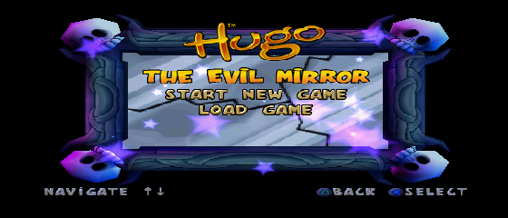Hugo: The Evil Mirror Title Screen
